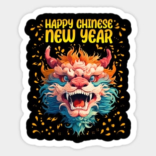 Majestic 2024 Dragon - Lunar New Year Celebration Design Sticker